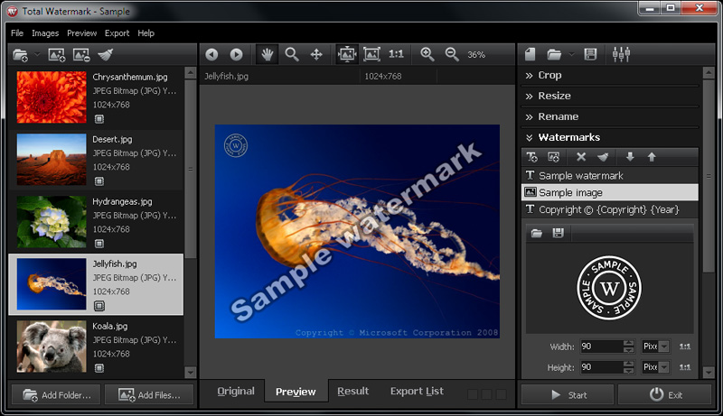 Total Watermark Professional screenshot